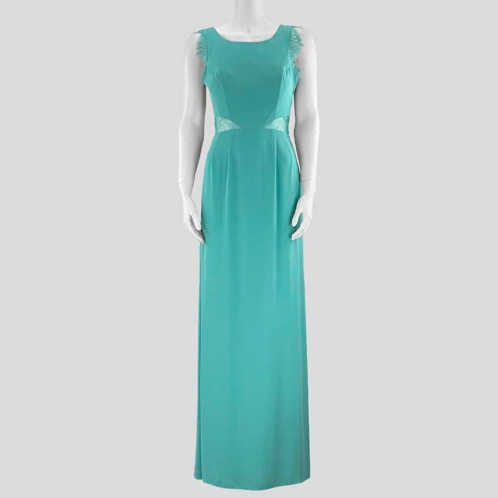 BCBG Karey Aqua Maxi Dress Sz 4